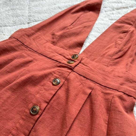 Terracotta halter dress - Picture 3 of 3